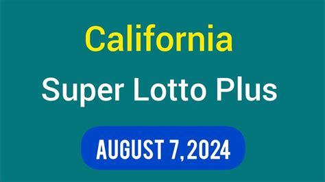 SuperLotto Plus (California) Statistics .